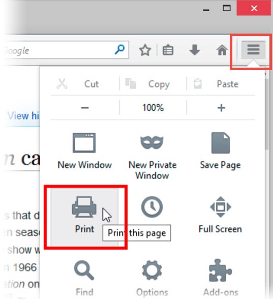 How to print background colors and images settings